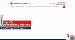 Desktop Screenshot of hollemanlawfirm.com