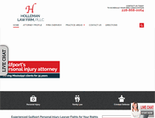 Tablet Screenshot of hollemanlawfirm.com